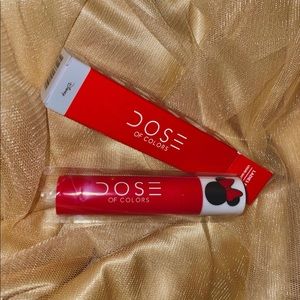 Dose of Colors Mickey Mouse Red Liquid Lipstick BNIB